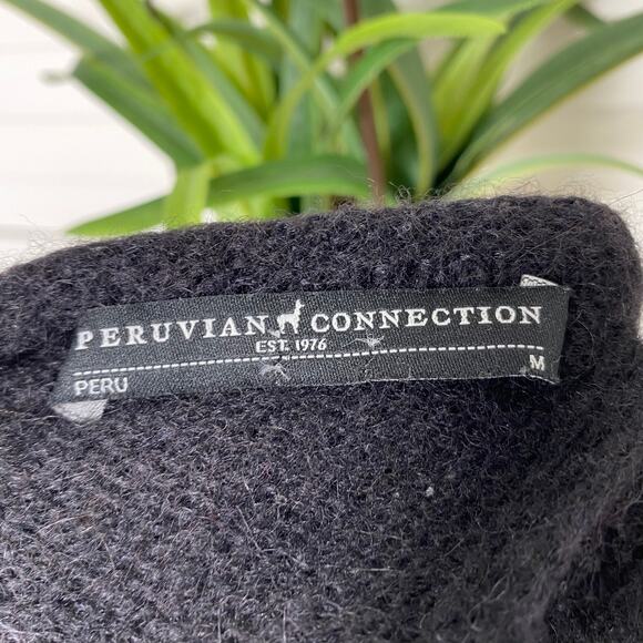 Peruvian Connection Angelica Pullover Baby Alpaca Wool Blend Sweater Womens M - Picture 5 of 7